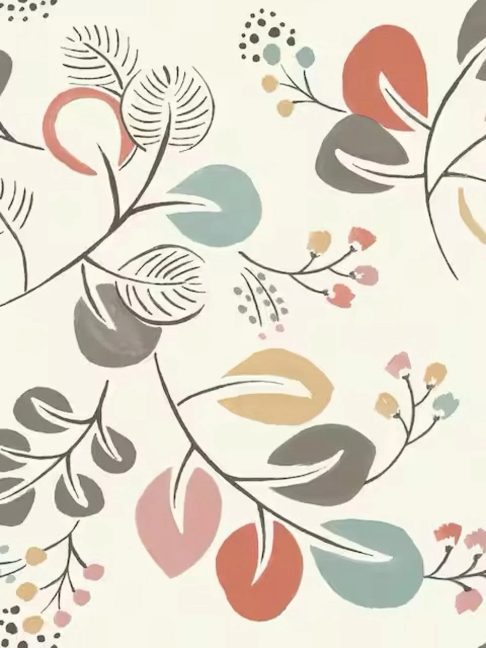 New Brewster Home Fashions NUWallpaper Bohemian Floral Peel & Stick Wallpaper